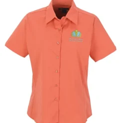 Easy Care Short Sleeve Stretch Poplin Blouse - Ladies'