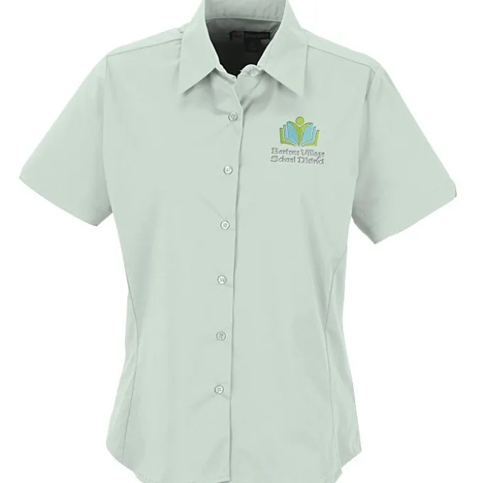 Easy Care Short Sleeve Stretch Poplin Blouse - Ladies'