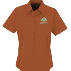 Easy Care Short Sleeve Stretch Poplin Blouse - Ladies'