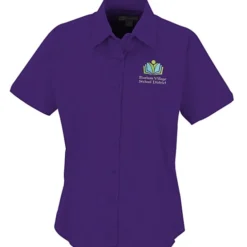 Easy Care Short Sleeve Stretch Poplin Blouse - Ladies'