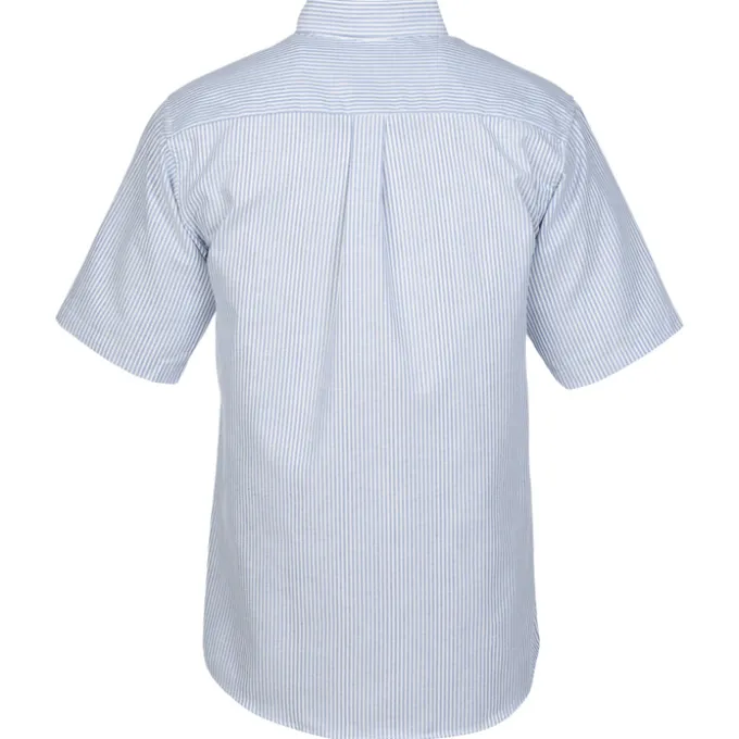 Easy Care Short Sleeve Stripe Oxford Shirt - Men's