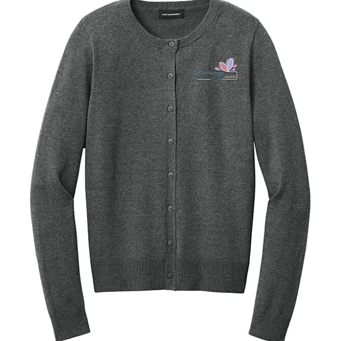 Easy Care Tri-Blend Crewneck Cardigan Sweater - Ladies'