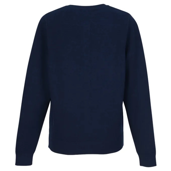 Easy Care Tri-Blend Crewneck Cardigan Sweater - Ladies'