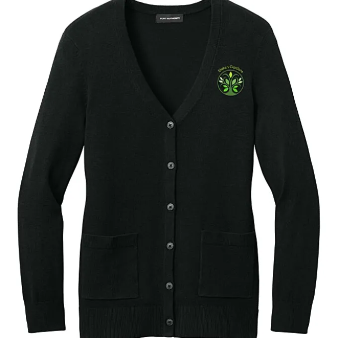 Easy Care Tri-Blend V-Neck Cardigan Sweater - Ladies'