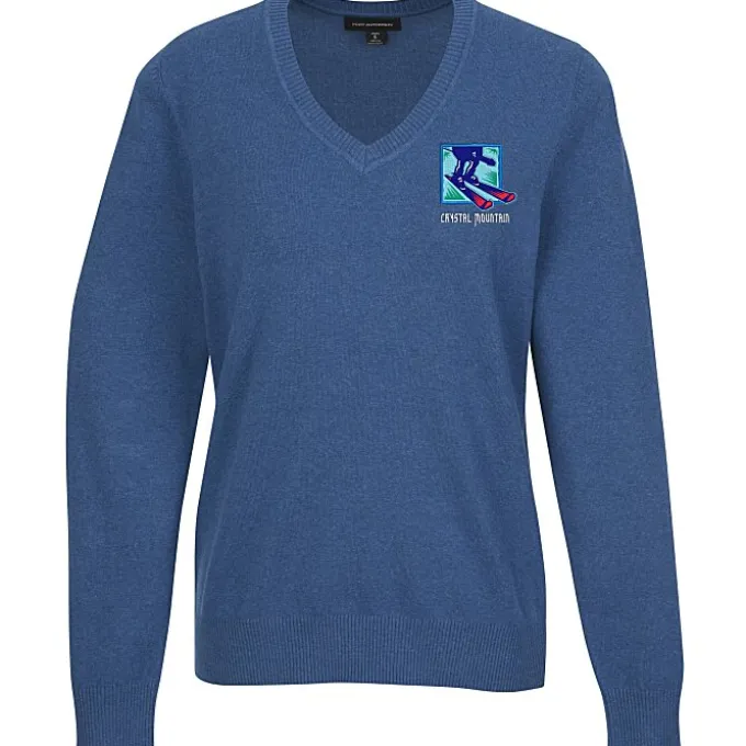 Easy Care Tri-Blend V-Neck Sweater - Ladies'
