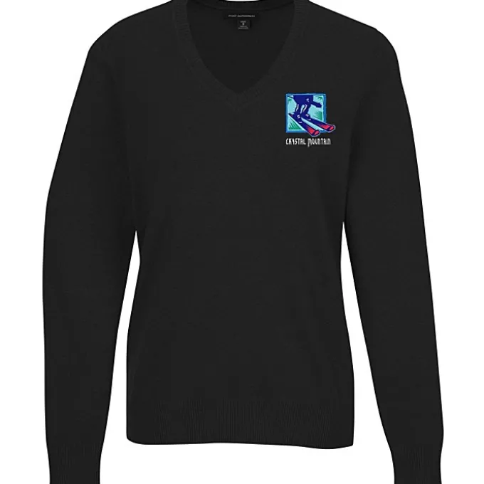 Easy Care Tri-Blend V-Neck Sweater - Ladies'