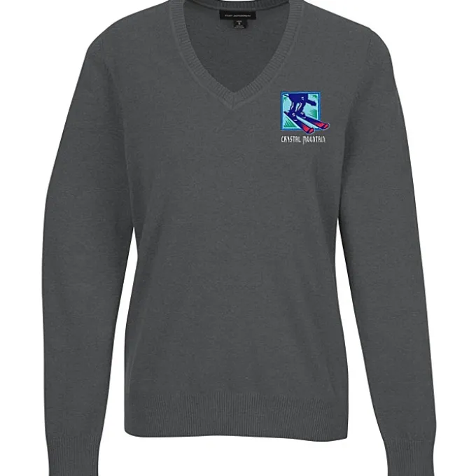 Easy Care Tri-Blend V-Neck Sweater - Ladies'
