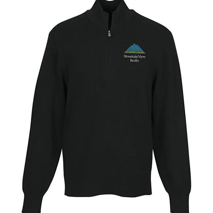 Easy Care Tri-Blend 1/4-Zip Sweater