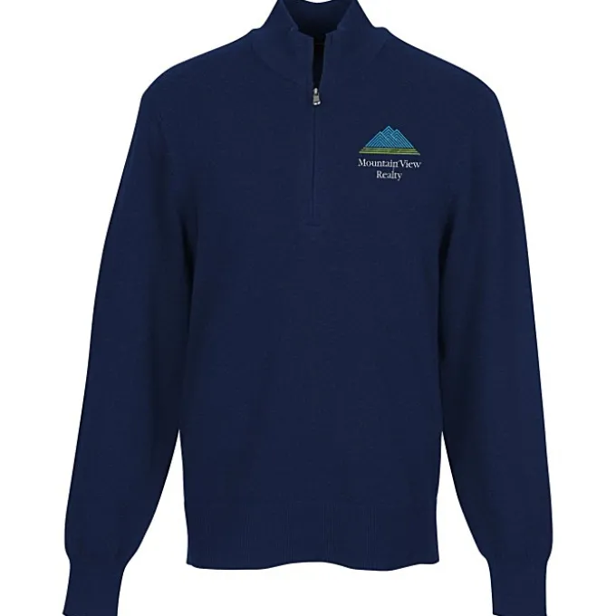Easy Care Tri-Blend 1/4-Zip Sweater