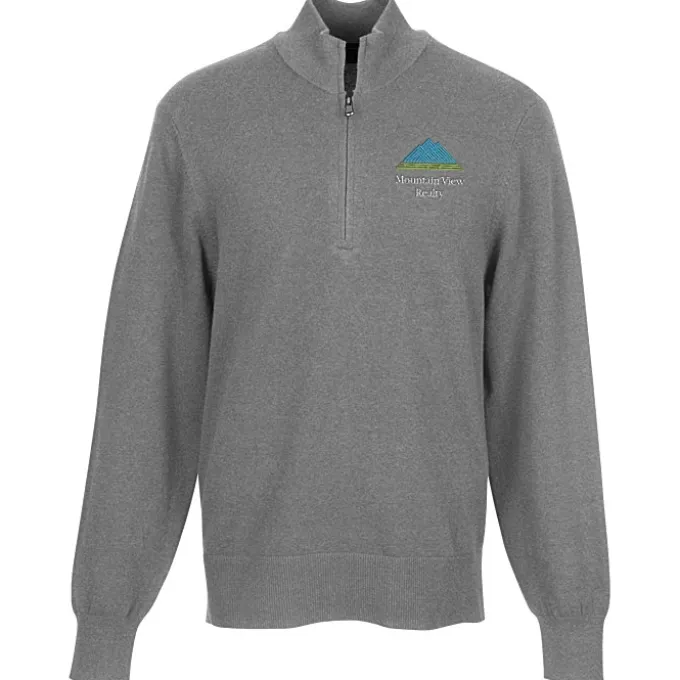 Easy Care Tri-Blend 1/4-Zip Sweater