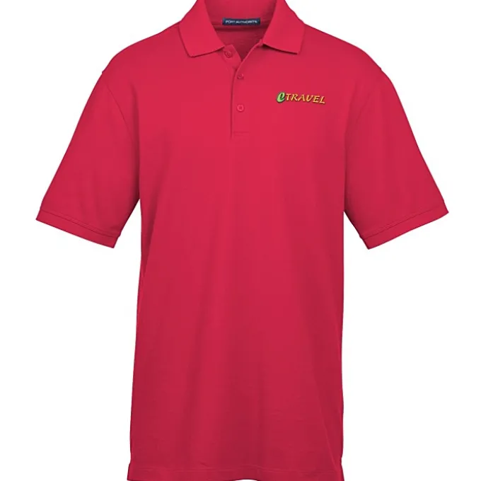 Easy Care Wrinkle Resist Cotton Pique Polo - Men's
