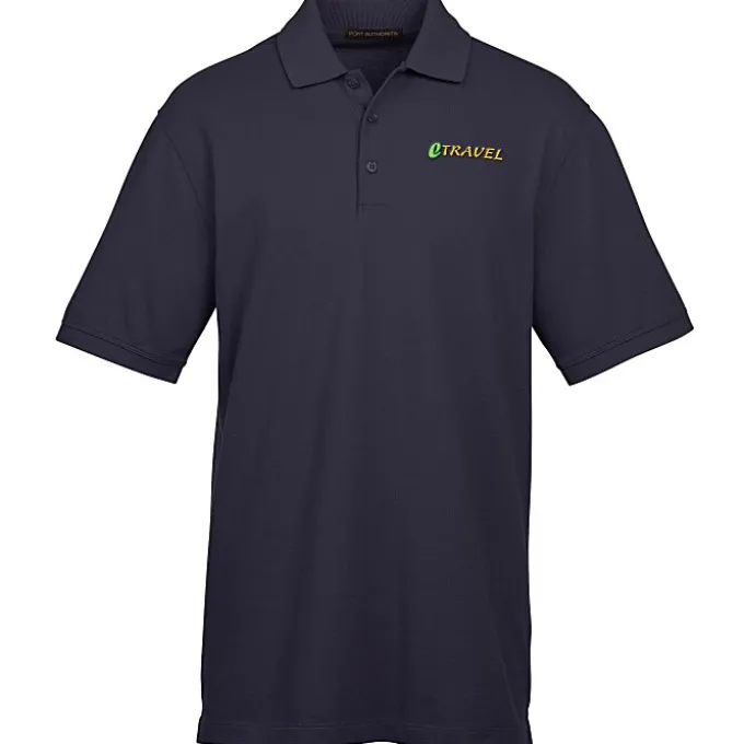 Easy Care Wrinkle Resist Cotton Pique Polo - Men's