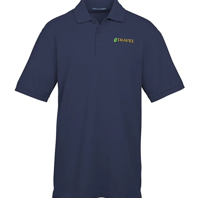 Easy Care Wrinkle Resist Cotton Pique Polo - Men's