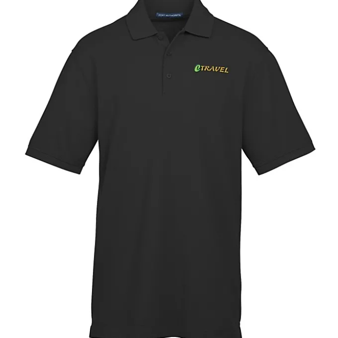 Easy Care Wrinkle Resist Cotton Pique Polo - Men's