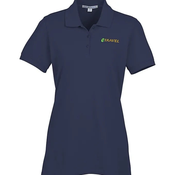 Easy Care Wrinkle Resist Cotton Pique Polo - Ladies'