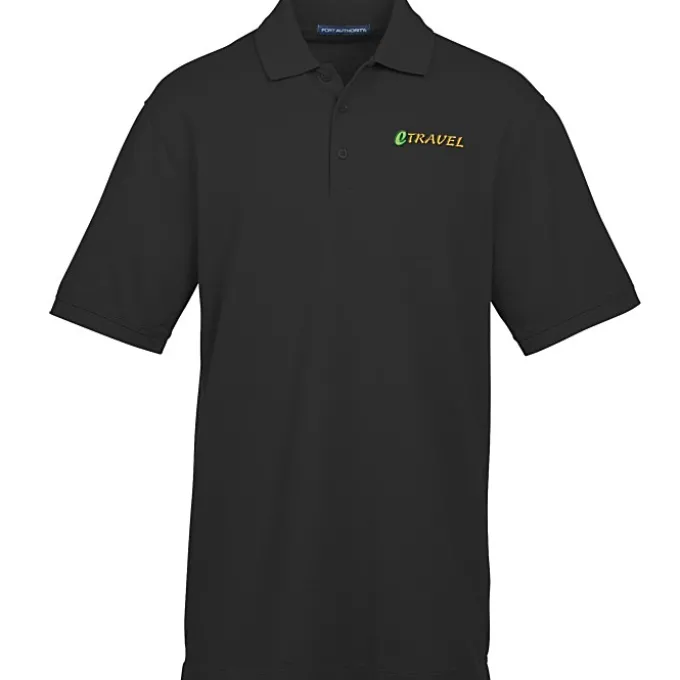 Easy Care Wrinkle Resist Cotton Pique Polo - Men's - 24 hr