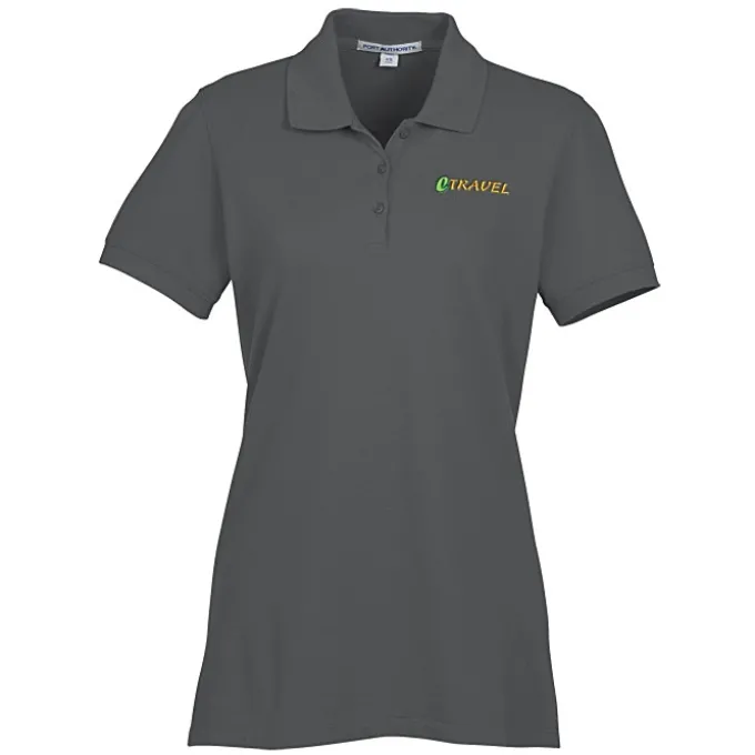 Easy Care Wrinkle Resist Cotton Pique Polo - Ladies' - 24 hr