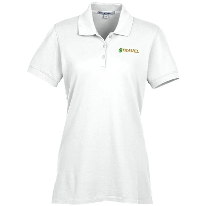 Easy Care Wrinkle Resist Cotton Pique Polo - Ladies' - 24 hr