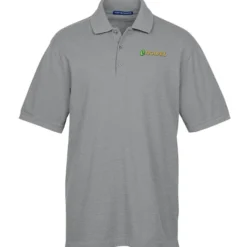 Easy Care Wrinkle Resist Cotton Pique Polo - Men's - Heather