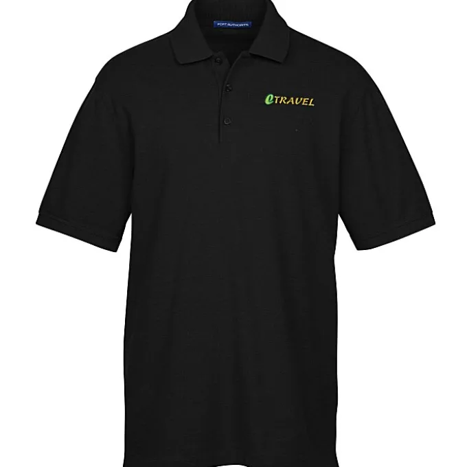 Easy Care Wrinkle Resist Cotton Pique Polo - Men's - Heather