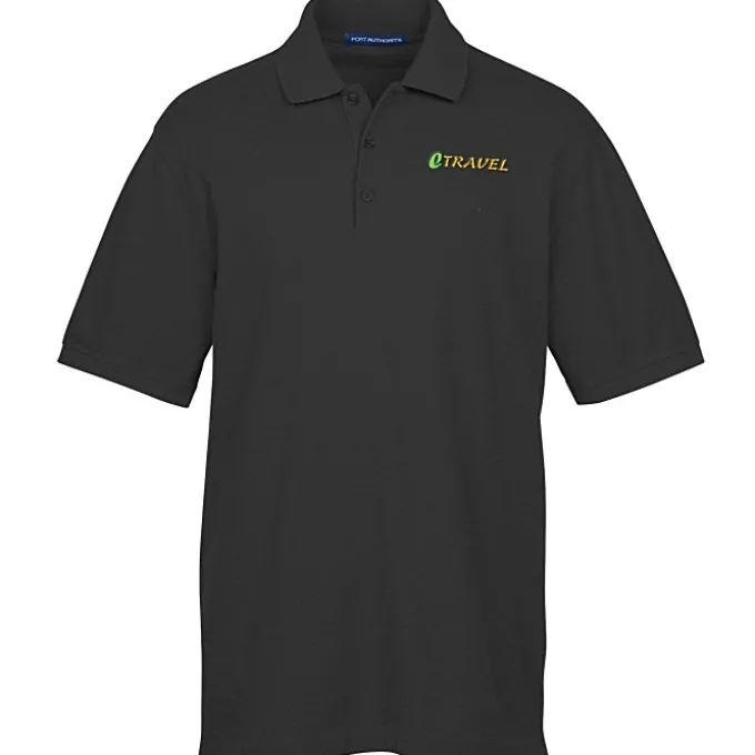 Easy Care Wrinkle Resist Cotton Pique Polo - Men's - Heather