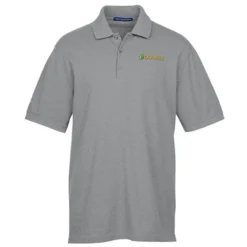 Easy Care Wrinkle Resist Cotton Pique Polo - Men's - Heather - 24 hr