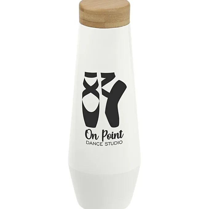 Echo Vacuum Bottle with Bamboo Lid - 17 oz.