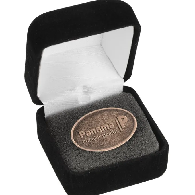 Econo Lapel Pin - Oval - Gift Box