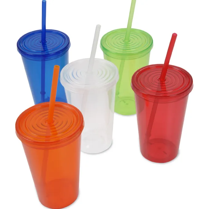 Economy Tumbler with Straw - 20 oz.