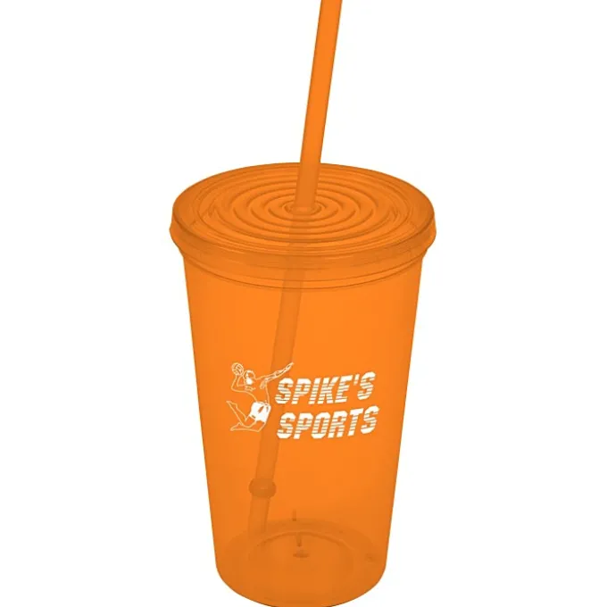 Economy Tumbler with Straw - 20 oz.