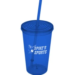Economy Tumbler with Straw - 20 oz. - 24 hr
