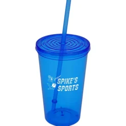 Economy Tumbler with Straw - 20 oz. - 24 hr