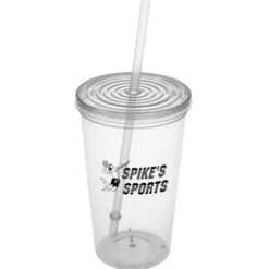 Economy Tumbler with Straw - 20 oz. - 24 hr