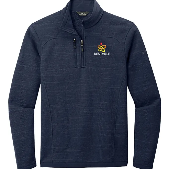 Eddie Bauer Heathered 1/4-Zip Sweater Fleece - Men's