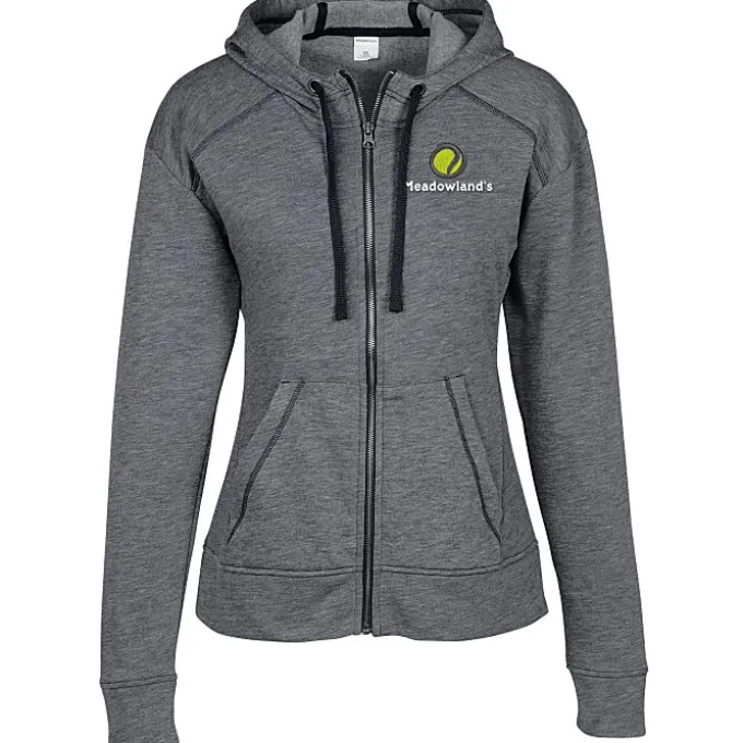 Electric Tri-Blend Wicking Full-Zip Sweatshirt - Ladies'