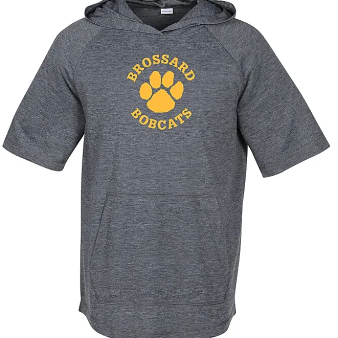 Electric Tri-Blend Wicking Short Sleeve Hooded Tee