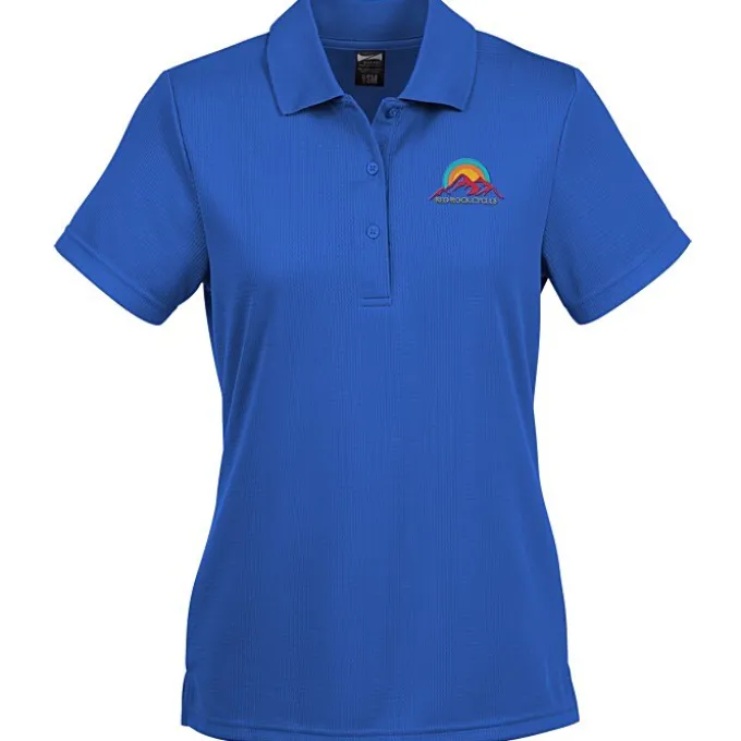 Elm Vertical Dash Jacquard Stripe Polo - Ladies'