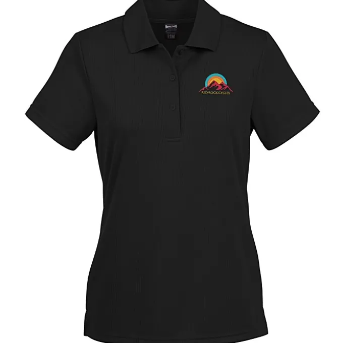 Elm Vertical Dash Jacquard Stripe Polo - Ladies'