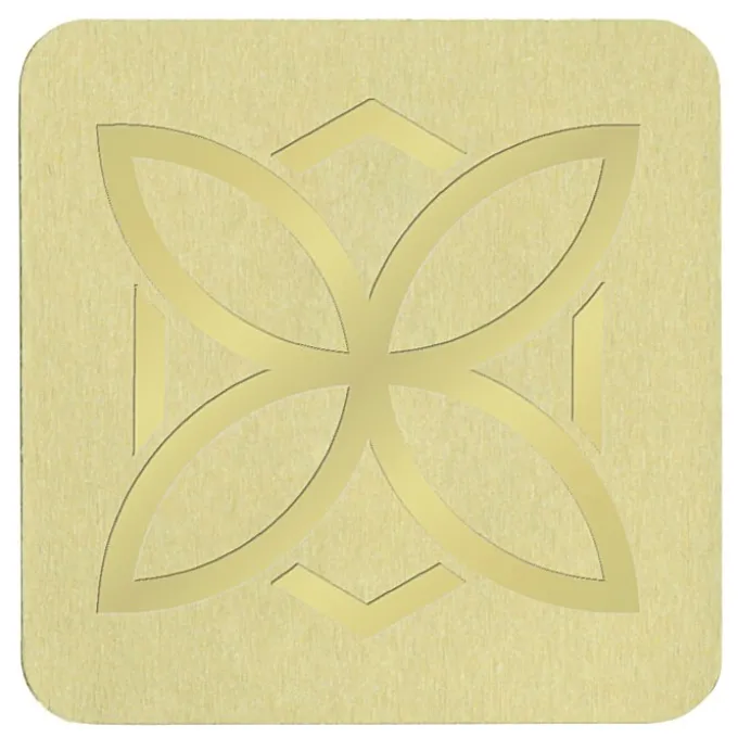 Embellished Seal by the Roll - Square - 1 1/2 Inches x 1 1/2 Inches