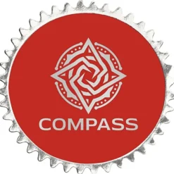Embossed Seal by the Roll - Circle - Pinked Edge - 1 7/16 inches