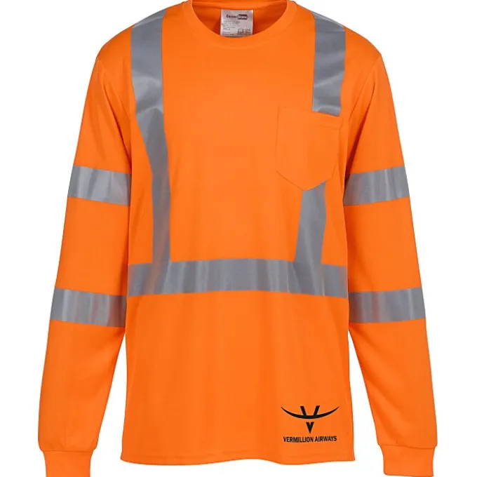 Enhanced Reflective Performance LS Pocket T-Shirt