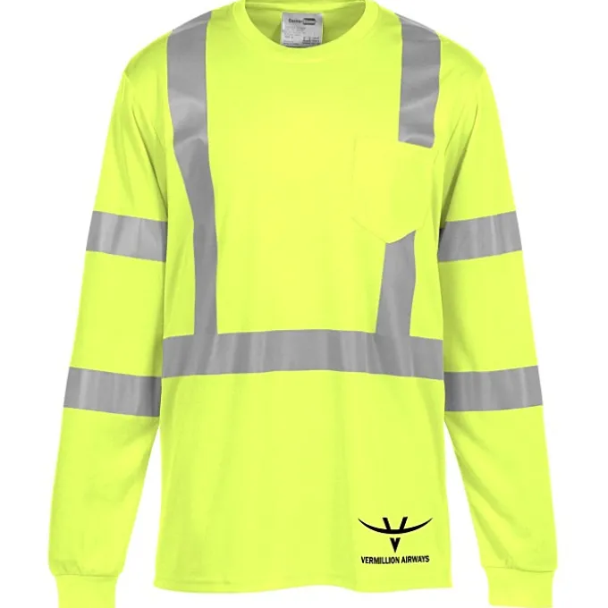 Enhanced Reflective Performance LS Pocket T-Shirt