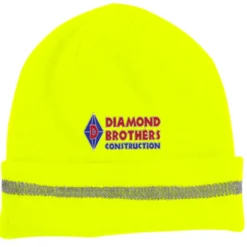 Enhanced Visibility Beanie with Reflective Stripe