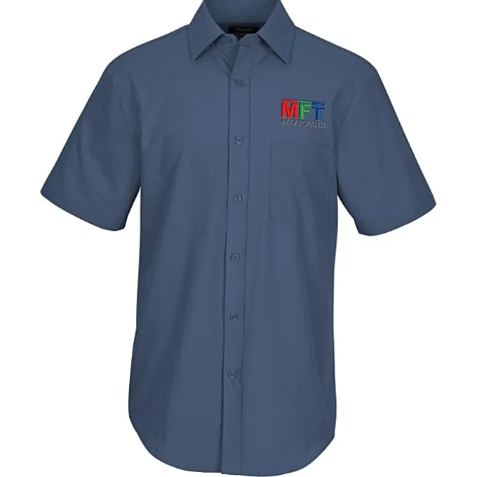 Essential Broadcloth Short Sleeve Shirt - Men's