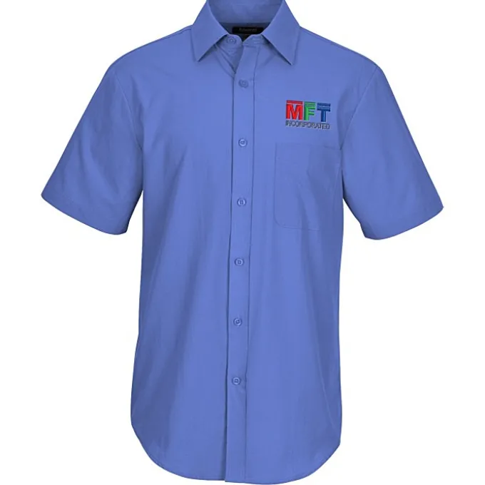 Essential Broadcloth Short Sleeve Shirt - Men's