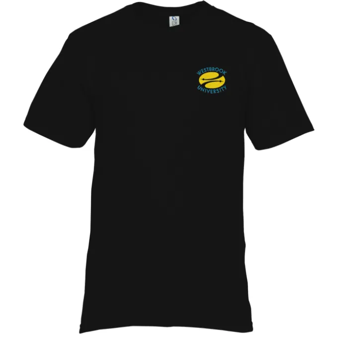 Essential Ring Spun Cotton T-Shirt - Men's - Colors - Embroidered