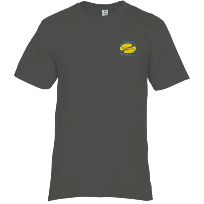 Essential Ring Spun Cotton T-Shirt - Men's - Colors - Embroidered