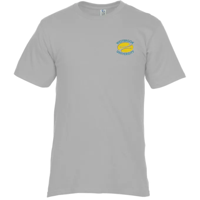 Essential Ring Spun Cotton T-Shirt - Men's - Colors - Embroidered