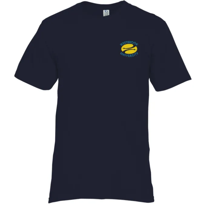 Essential Ring Spun Cotton T-Shirt - Men's - Colors - Embroidered
