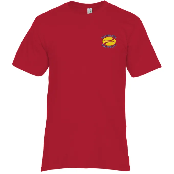Essential Ring Spun Cotton T-Shirt - Men's - Colors - Embroidered